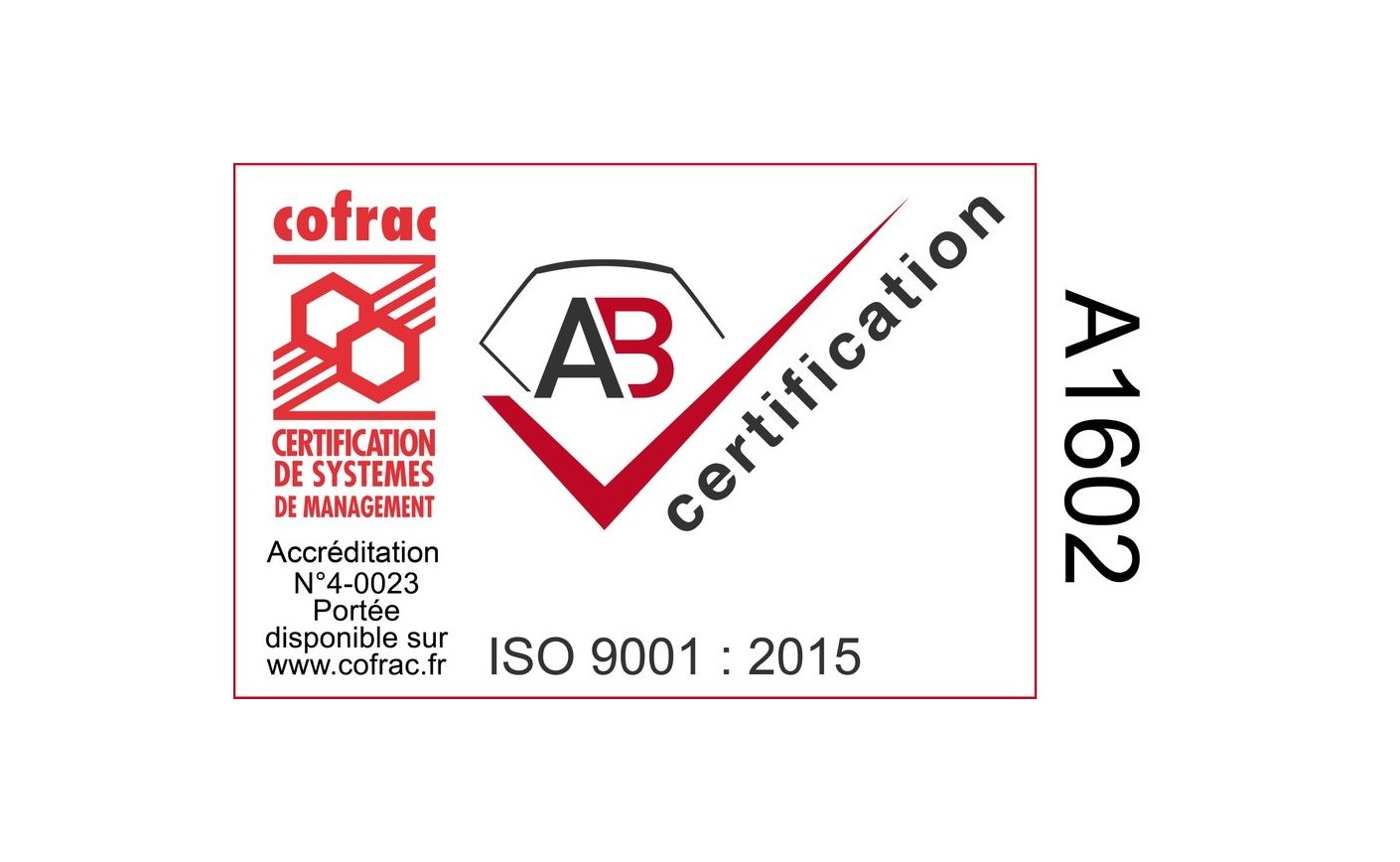 Certification ISO9001 : v2015